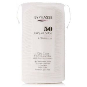 Byphasse Discos Algodón Ovales Desmaquillantes 50 U